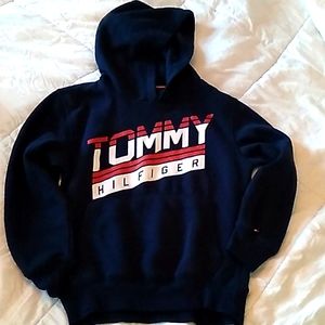 Boy's size M(8-10) Tommy Hilfiger hooded sweatshirt in navy